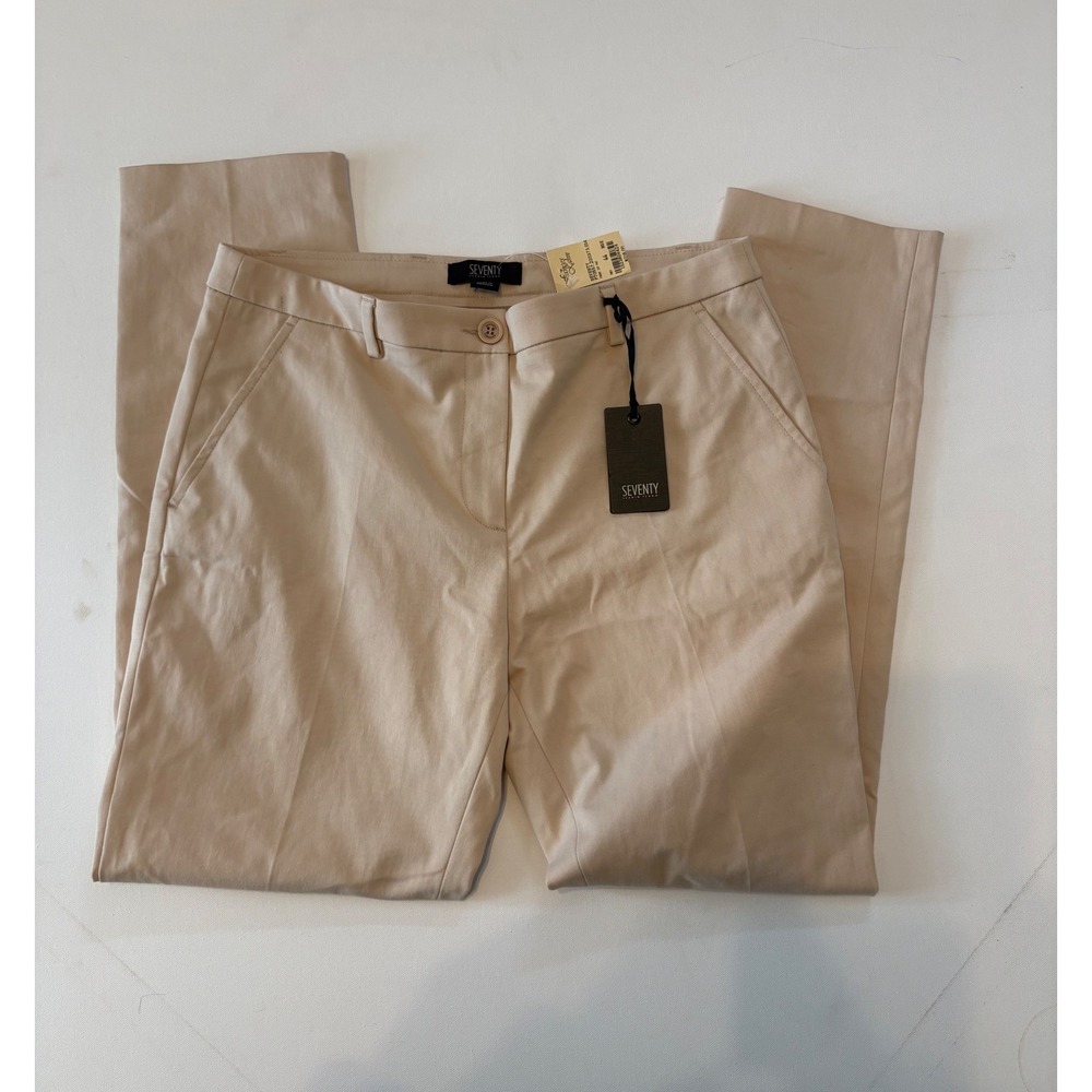 NWT Women's Seventy Sergio Tegon Beige Pants W31 MSRP $218